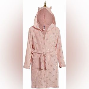 Limited Too Girls - Plush Soft Fleece Robe with Animal Hood